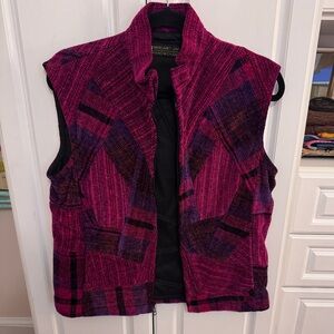 Margaret Lent handwovens size medium chenille custom vest. New condition